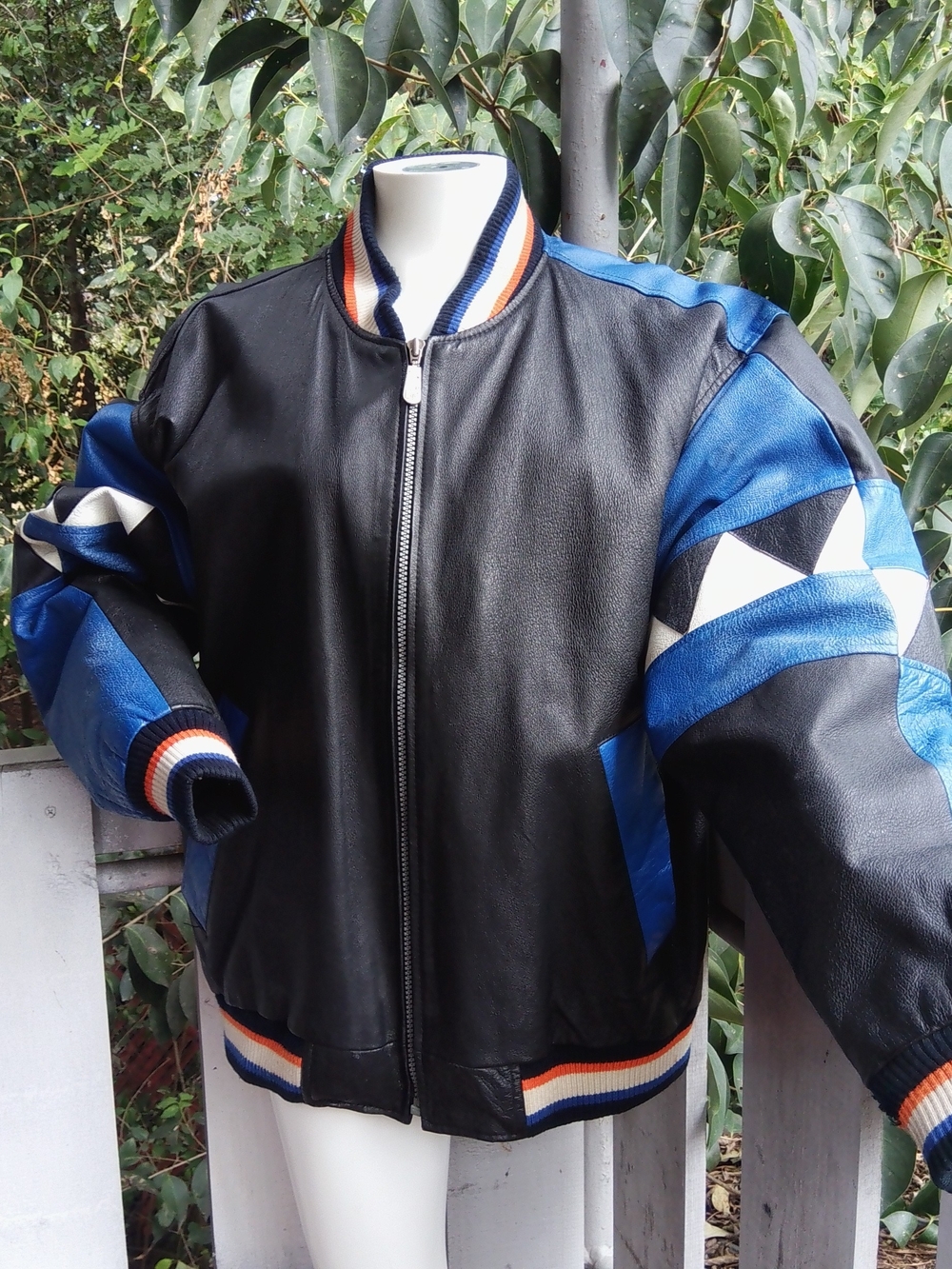 Vintage 90s MTV Leather Bomber Jacket